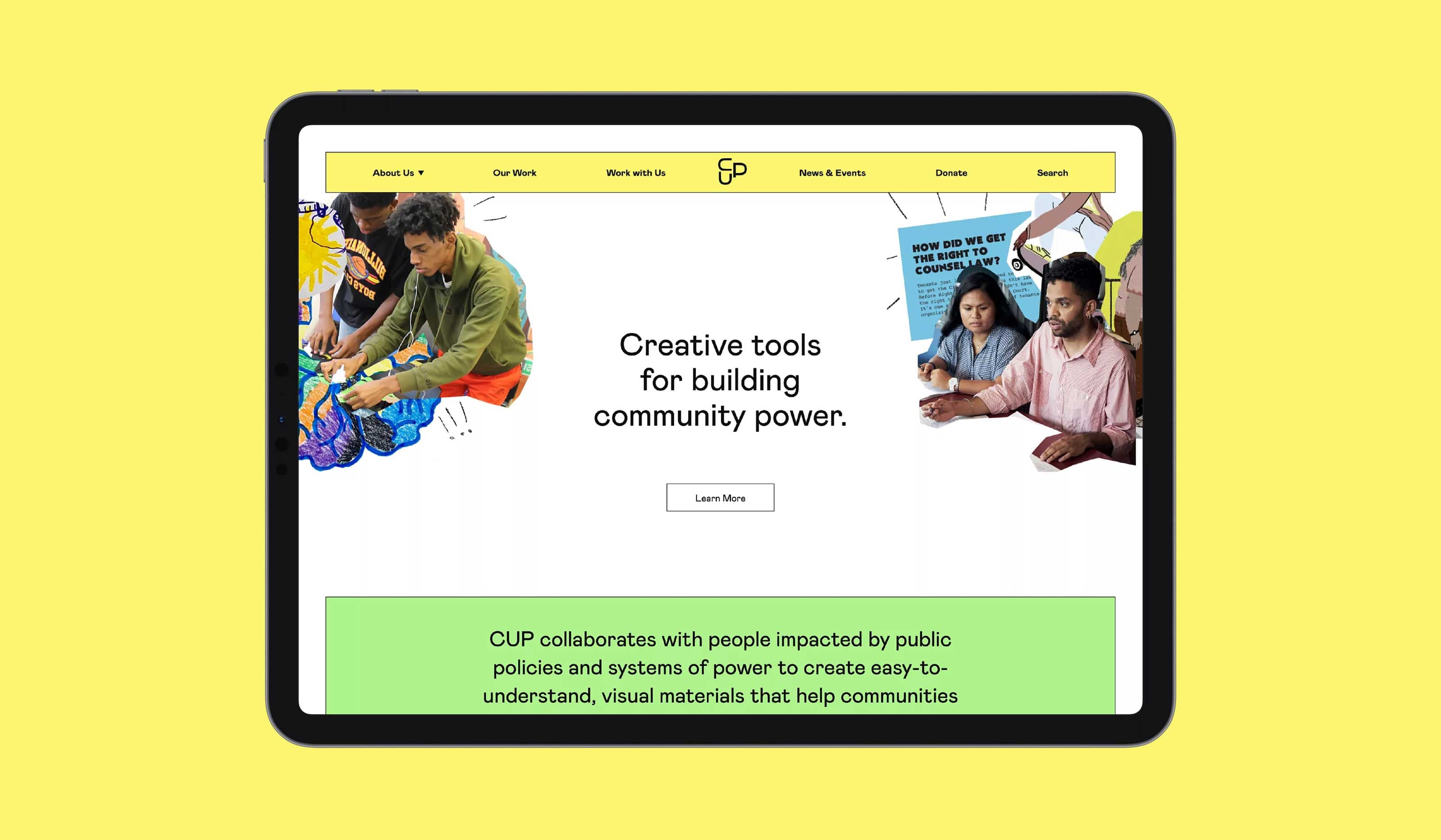 iPad-homescreen-for-urban-pedagogy-website-with-collaged-student-work.jpg
