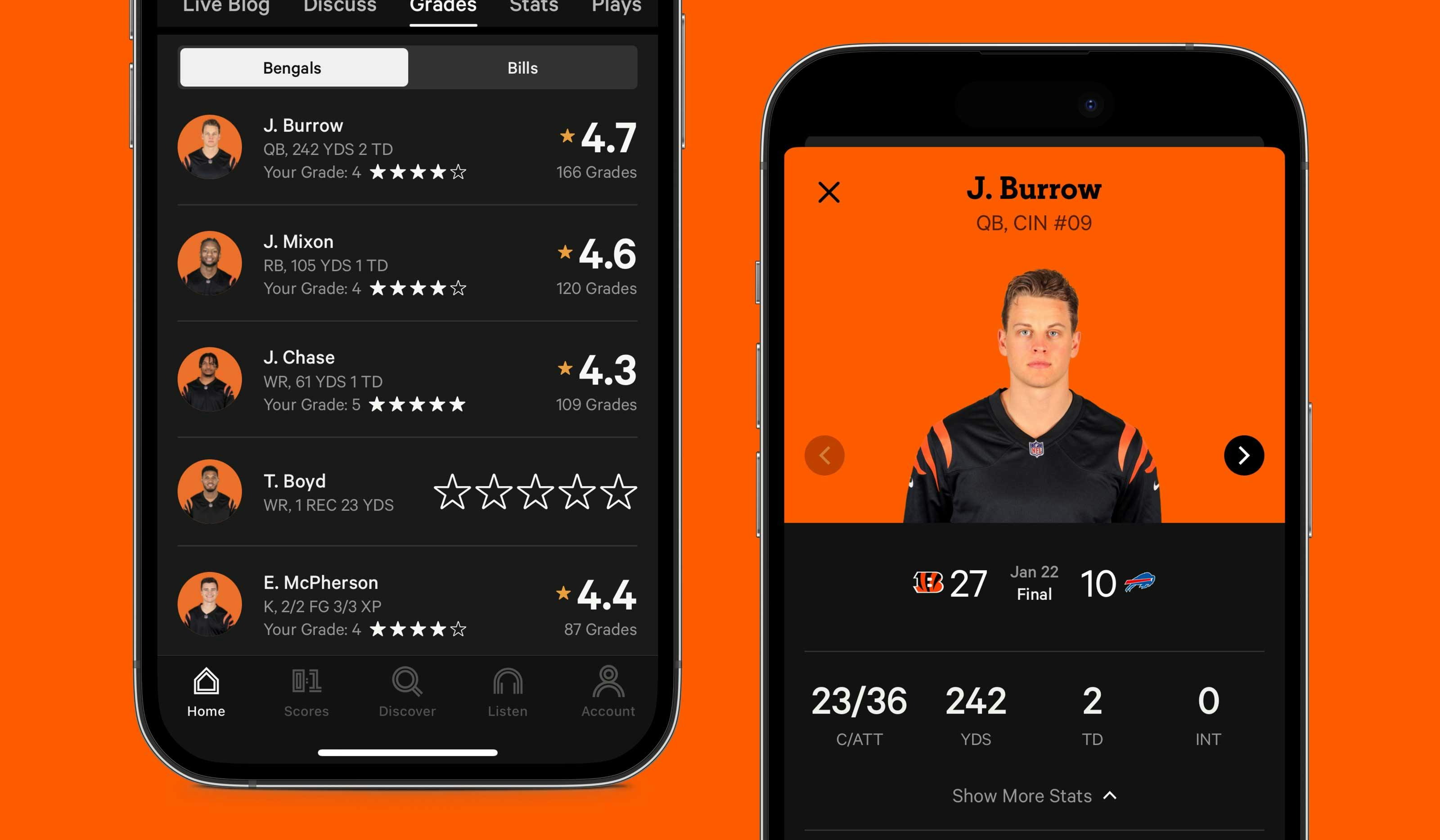 iPhones-displaying-player-grades-in-sports-app-for-Benglas-Joe-Burrow-Quarterback.jpg
